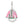 AKA Pink Green Sorority Keychain