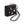 Black Quilted Silver AirPods Earbud Case Keychain