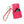 Fuchsia Quilted Gold AirPods Earbud Case Keychain