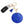 Blue Gold Padded Sorority Keychain