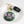 AKA Pink Green Padded Sorority Keychain