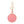 Keychain AKA Sorority Pink Padded Charm for Women