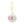 OES Sorority White Padded Sorority Keychain