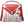 Red White Pearl DST Shield Keychain