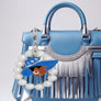 Blue White Hat Pearl Keychain ZPB