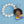 Blue Gold Woman Pearl Keychain SGRHO
