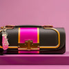Breast Cancer Gold Pink Wristlet Butterfly Keychain