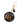 Black Melanin Round Keychain