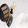 Black Melanin Round Keychain