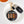 Black Melanin Round Keychain