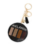 Black Melanin Round Keychain