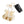 Keychain Luxe Camellia Couture White Sweater Clip