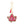 AKA Sorority Fuchsia Ivy Padded Keychain