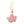 AKA Sorority Pink Ivy Padded Keychain