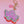 AKA Sorority Pink Ivy Padded Keychain