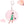 AKA Sorority Glam Gal Pom Pom Keychain Women