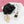 Keychain Black Camellia Pearl Wristlet Bag Clip