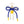 SGRHO Cream Pearl and Blue Cord Bow Heart Bag Clip