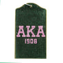 AKA Green Sparkle Sorority Pride ID Badge Holder