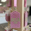 AKA Pink Sparkle Sorority Pride ID Badge Holder
