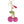 Keychain Cheeky Coquette Fuchsia Cherry Bag Charm