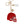 Keychain Red White Football Helmet Bag Charm