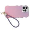 Rhinestone Phone Wrist Strap Purple Bling Accessory