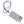 Rhinestone Long Phone Strap Purple Bling Lanyard