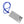 Rhinestone Long Phone Strap Blue Bling Lanyard