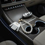 Keychain White Black Stripe COCO Shirt Pearl Clip