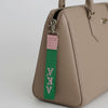 AKA Green Canvas Embroidered Wristlet Strap Clip