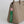 AKA Green Canvas Embroidered Wristlet Strap Clip