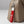 DST Red Canvas Embroidered Wristlet Strap Clip