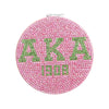 AKA Sorority Pink Bling Mirror Compact