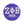 ZPB Sorority Blue Bling Mirror Compact