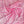 Pink and White Bandana Bling Fringe Necklace