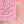 Pink and White Bandana Bling Fringe Necklace
