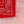 DST Red and White Bandana Bling Fringe Necklace