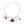 Silver Melanin Poppin Charm Chain