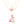 Breast Cancer Gold Chain 2 Pcs Pink Ribbon Pendants