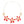 Necklace Red Gold Tropical Flower for Women