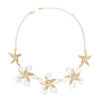 Necklace White Gold Tropical Flower for Women