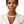 Omega Chain Pave Heart Fuchsia Teardrop Pendant
