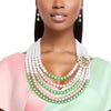 AKA Necklace Mix Pink Green Pearl AKA Set