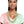 AKA Sorority Pink Green Pearl Long Brooch Necklace