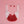 DST Chunky Red White Pearl Bib Necklace Set