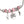 Breast Cancer Silver Never Give Up Charm Necklace
