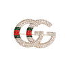 GG Stripe Gold Brooch