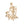 Blue Gold Woman Sorority Pin