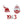 Red White Sorority DST Pin Set|1.35 inches